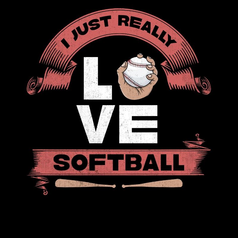 J’adore le design de softball pour le baseball