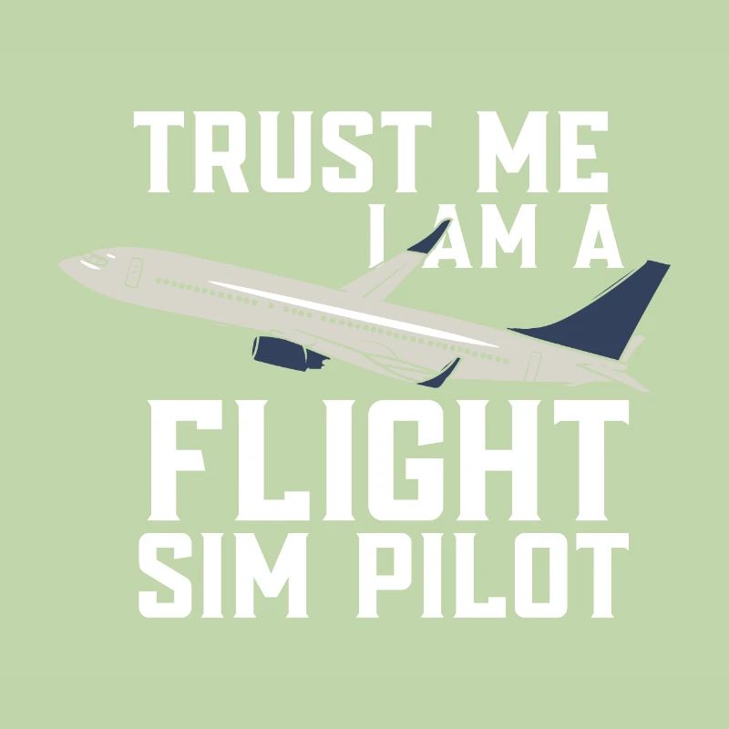 Tust me Je suis un pilote de simulation de vol Flight Simulator