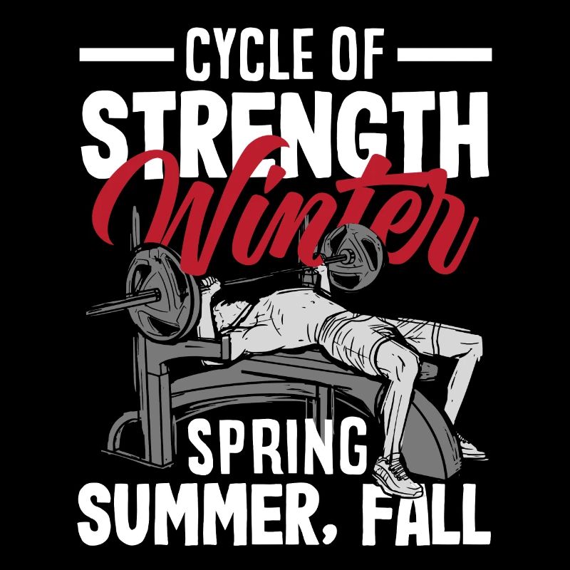 Cycle de force Hiver, printemps, été, automne