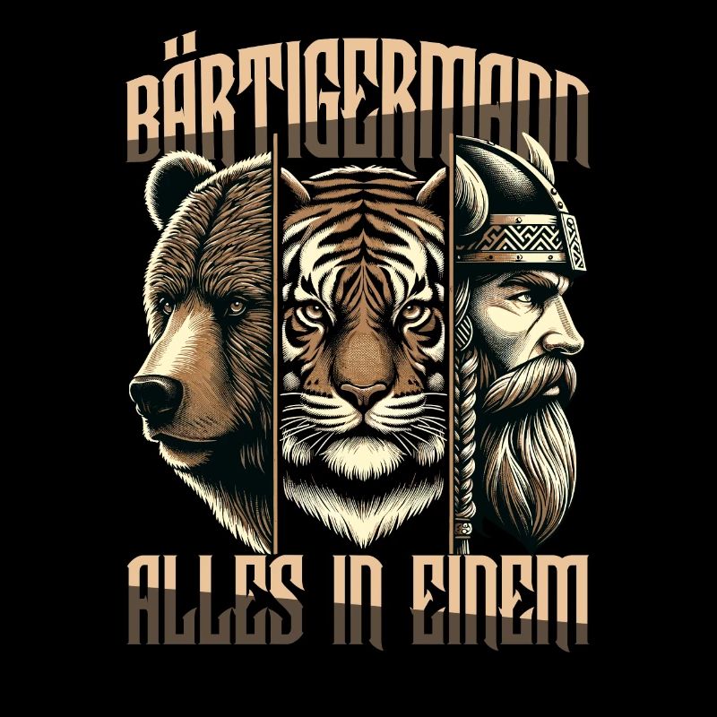Bärtigermann alles in einem Wikinger