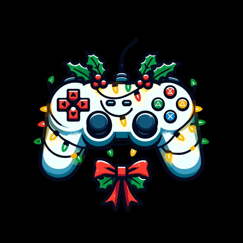 Festive Gamer Controller Holiday Gaming