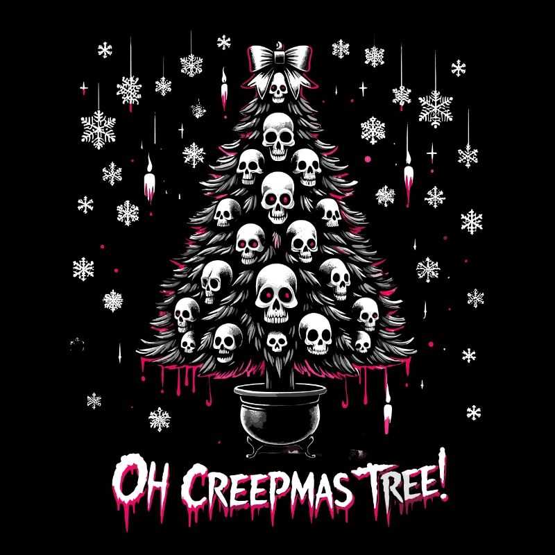 Oh Creepmas Arbre Effrayant Festif Goth Emo Horreur