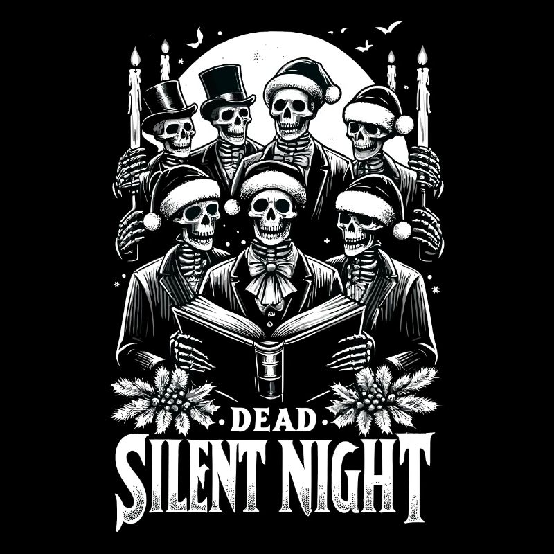 Dead Silent Night Victorian Skeleton Carolers