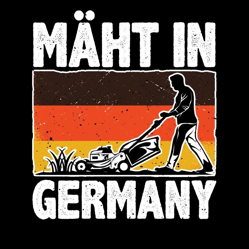 Rasen Mähen, Rasenmäher, Mäht In Germany