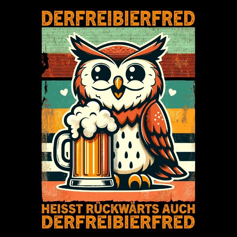 Der Freibier Fred heisst rückwärts Auch Der