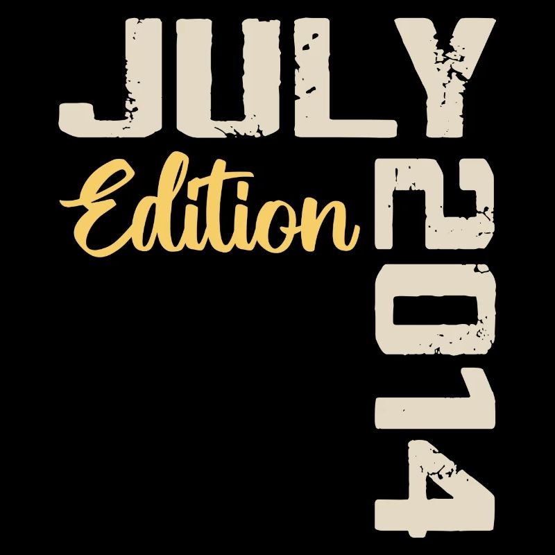 Juli 2014 Geburtstagsshirt Juli 2014