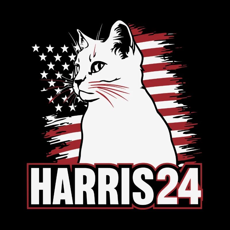 Kamala Harris 24 Cat Lady Supporter
