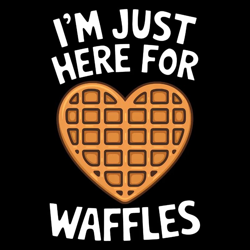 Waffles Saying Dessert Funny Waffles Gift