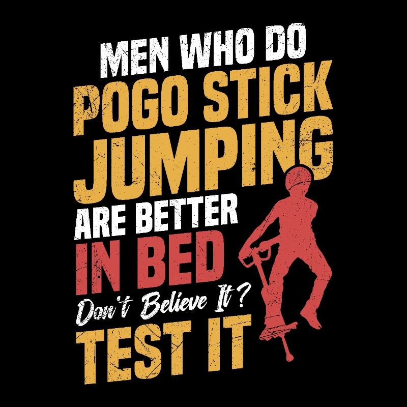 Männer, Die Pogo-stick-springen Machen, Sind