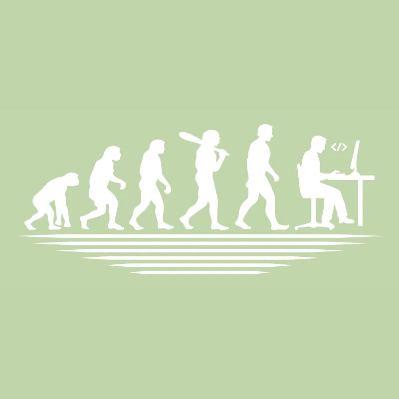 Coffee Coding Evolution Codeur Développeur Nerd Coffe
