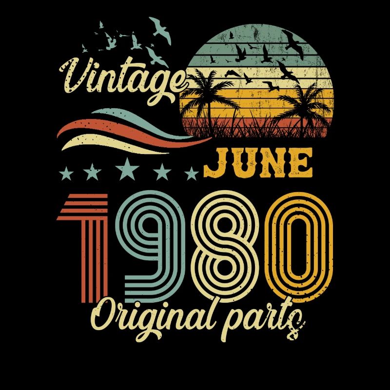 Vintage Juni 1980 Originalteile
