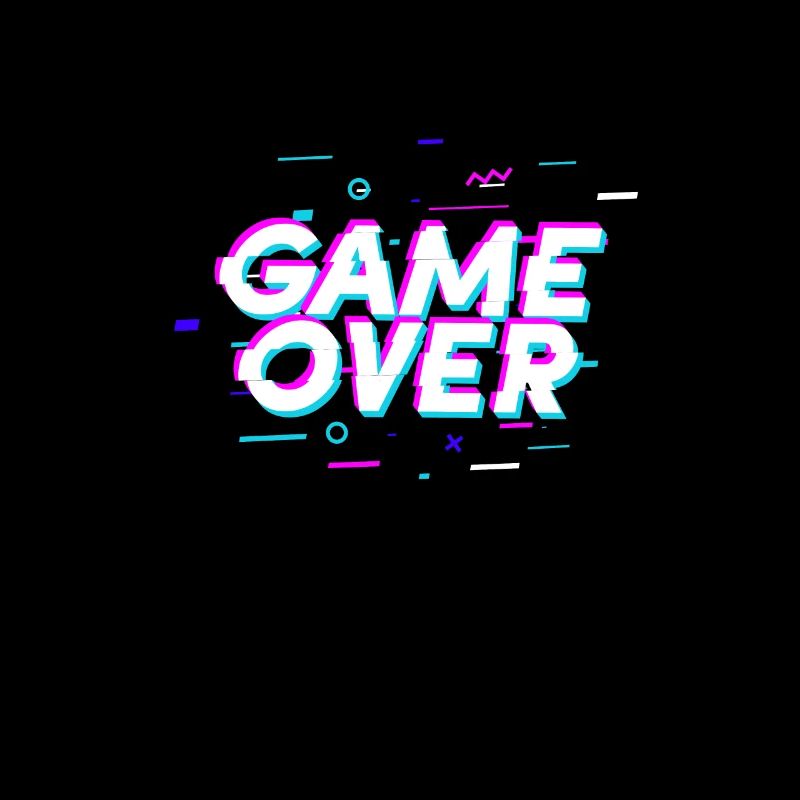 game over, neon sign