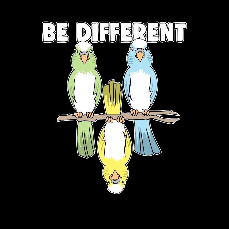 Budgerigar Bird Bat Fairy Tale Be Different