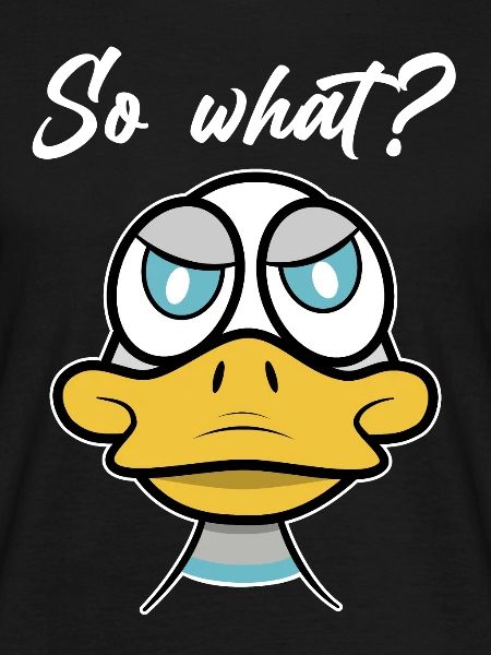 So what? mit Enten-Comic