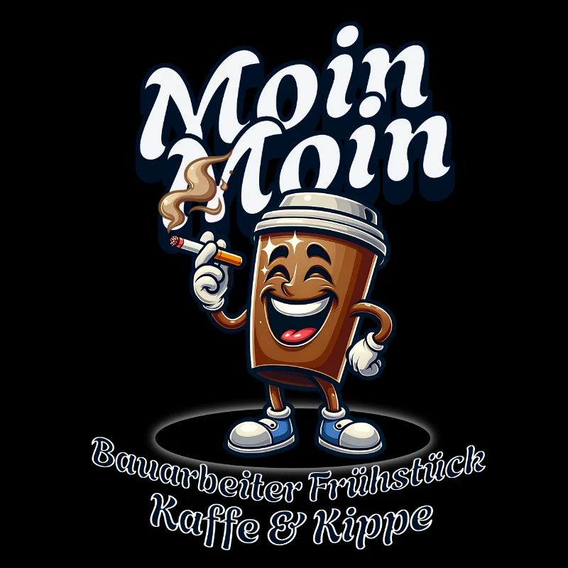 Moin Moin Kaffee und Kippe = Bauarbeiter Frühstück
