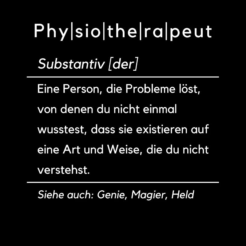 Lustiger Physiotherapeut Spruch Physiotherapie