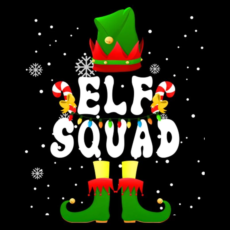 Elf Squad Cute Elf Xmas Lights Christmas