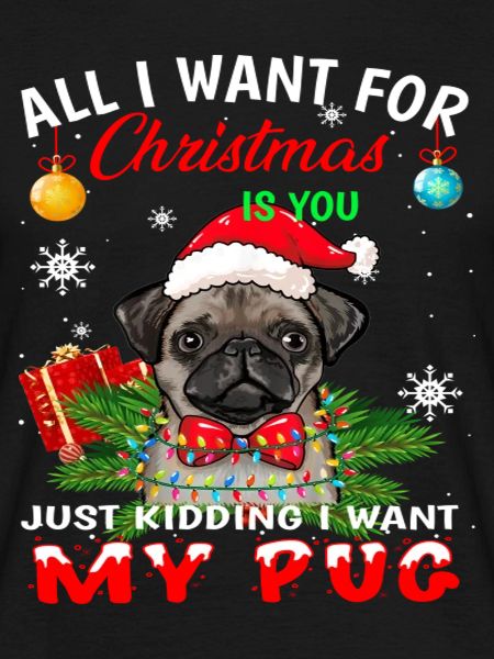 Cute Christmas Pug