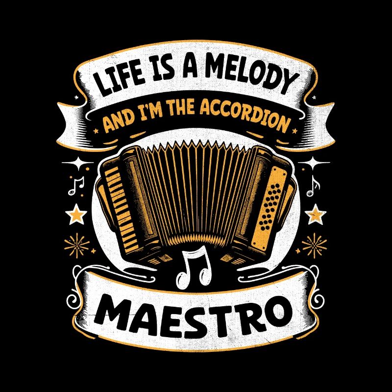 Das Leben ist eine Melodie und ich bin der Akkordeon-Maestro Acc