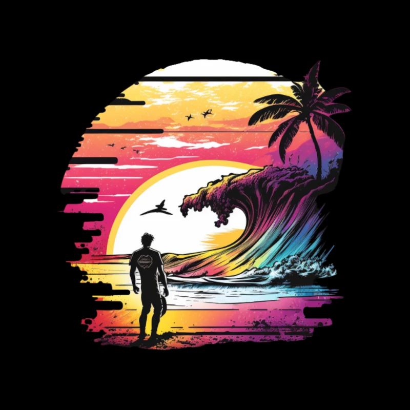 Surfer Surfer Sunset Surfing