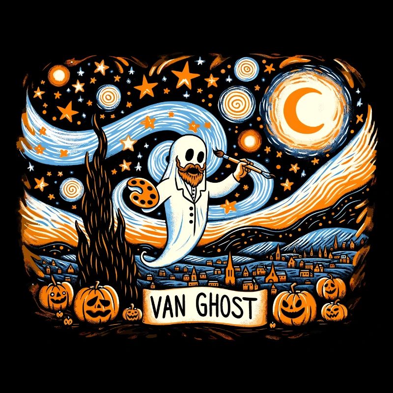 Van Ghost Art Teacher Halloween