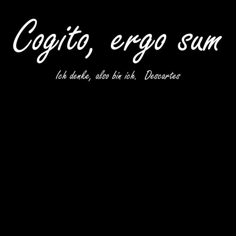 cogito ergo sum, cool saying, Latin