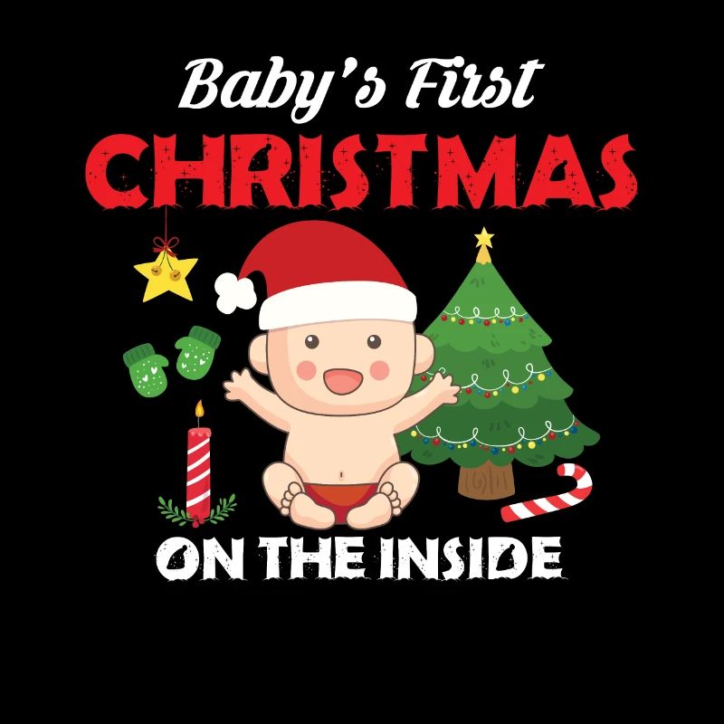 Baby's First Christmas On The Inside Funny