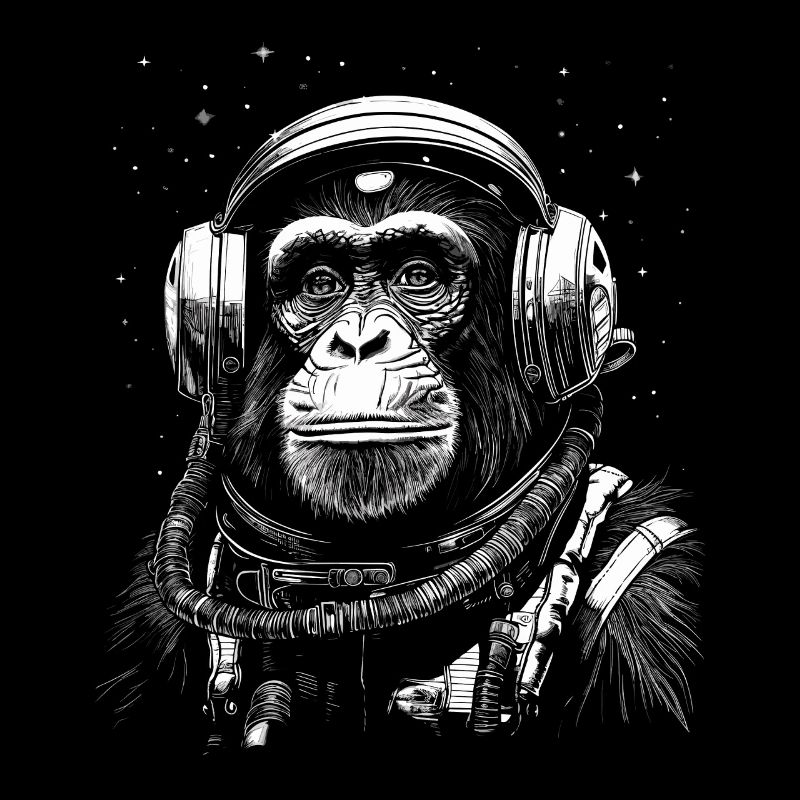 Astronaut Affe Weltraum Erkundung Abenteuer