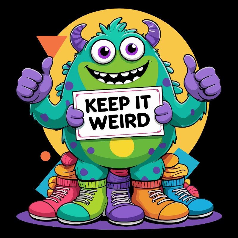 Keep It Weird - Colorful Monster