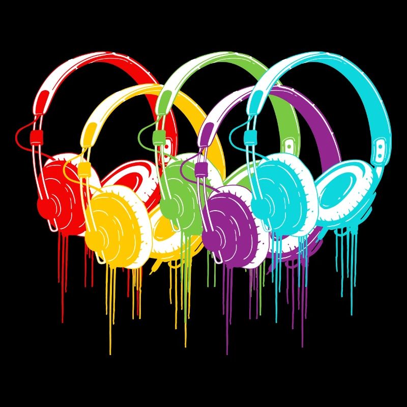Casque coloré
