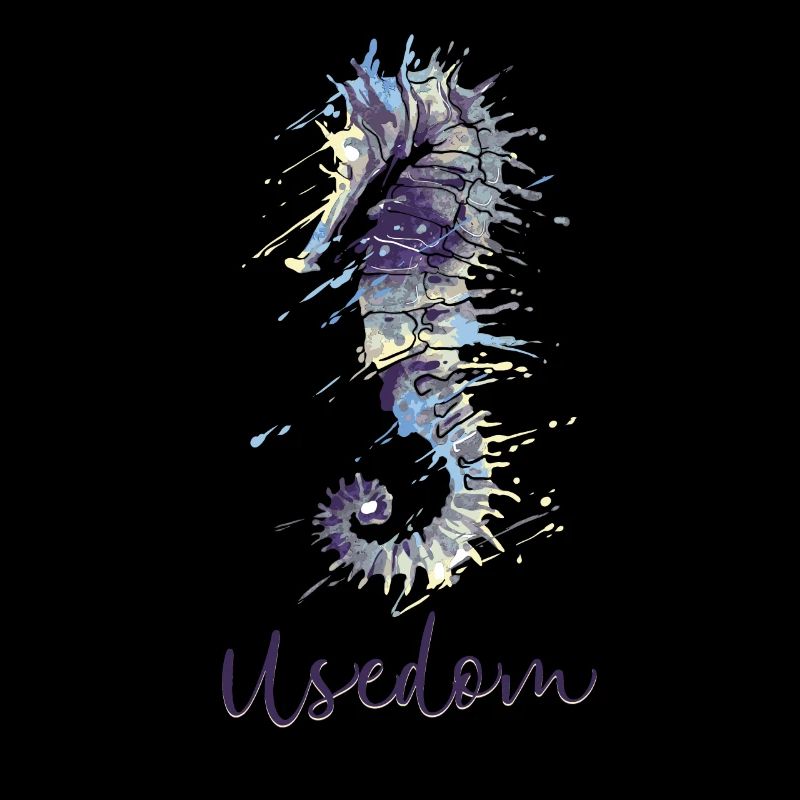 USEDOM OSTSEE DESIGN MIT SEEPFERDCHEN