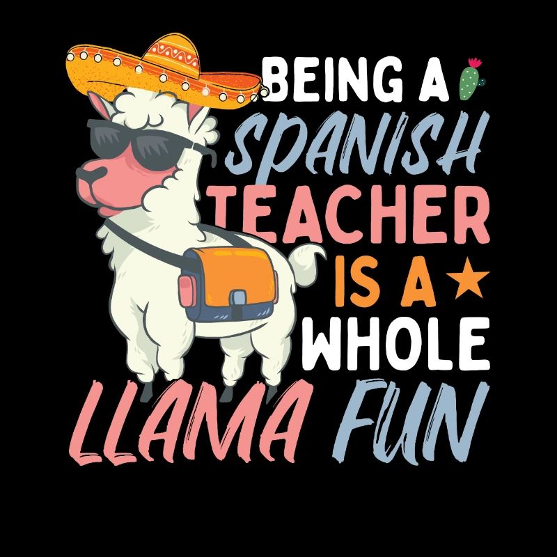 Funny Spanish Teacher Llama