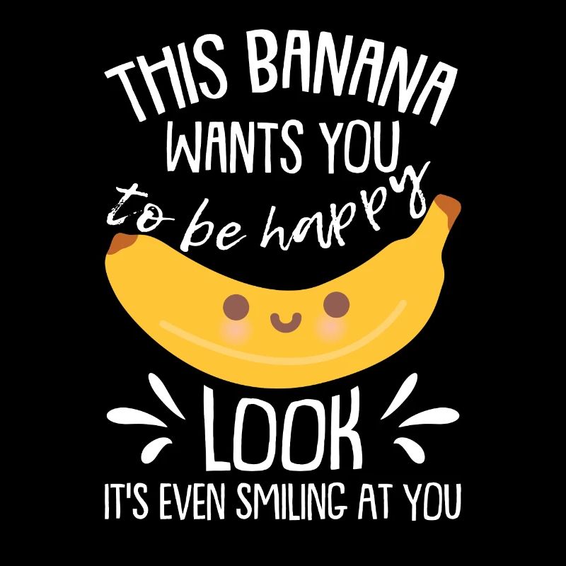 Drôle de banane kawaii