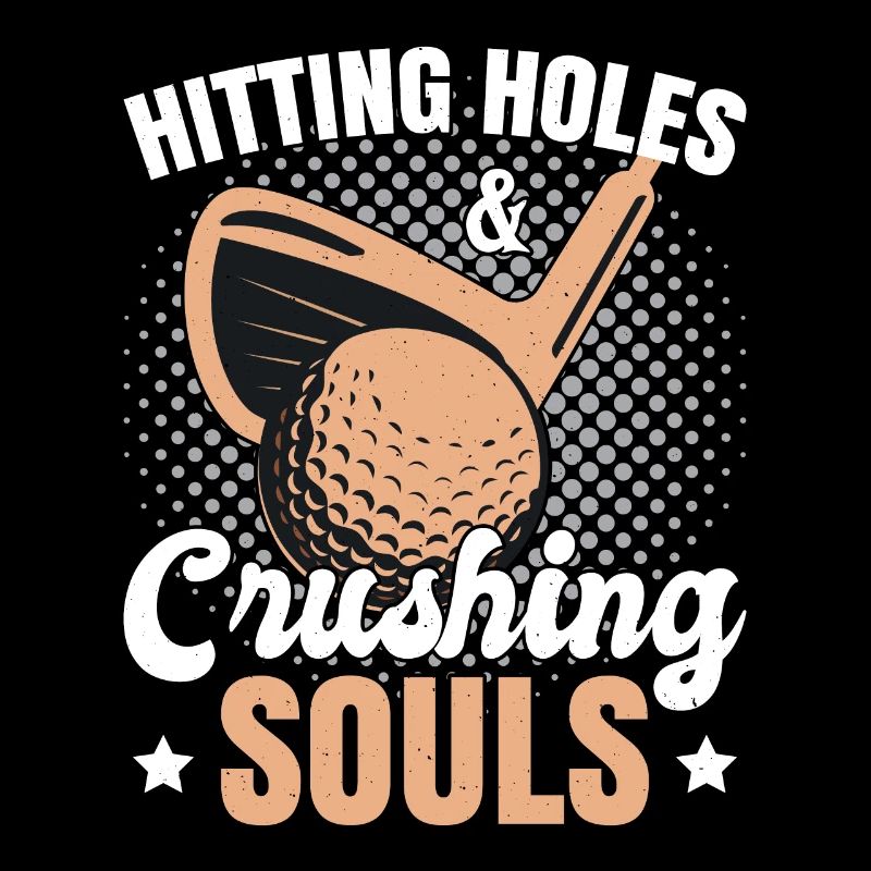 Frapper des trous et écraser le golf des âmes