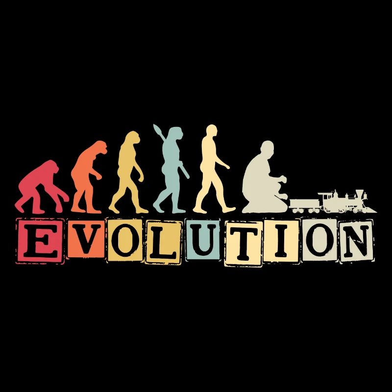 Evolution of Human Train Model Railway