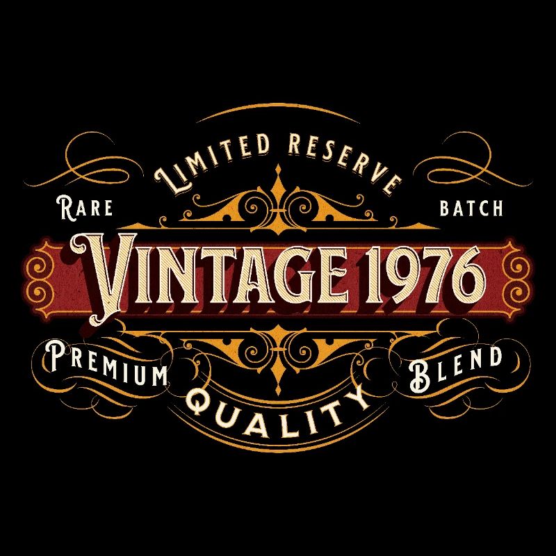 Vintage 1976 Premium Design Geschenkidee