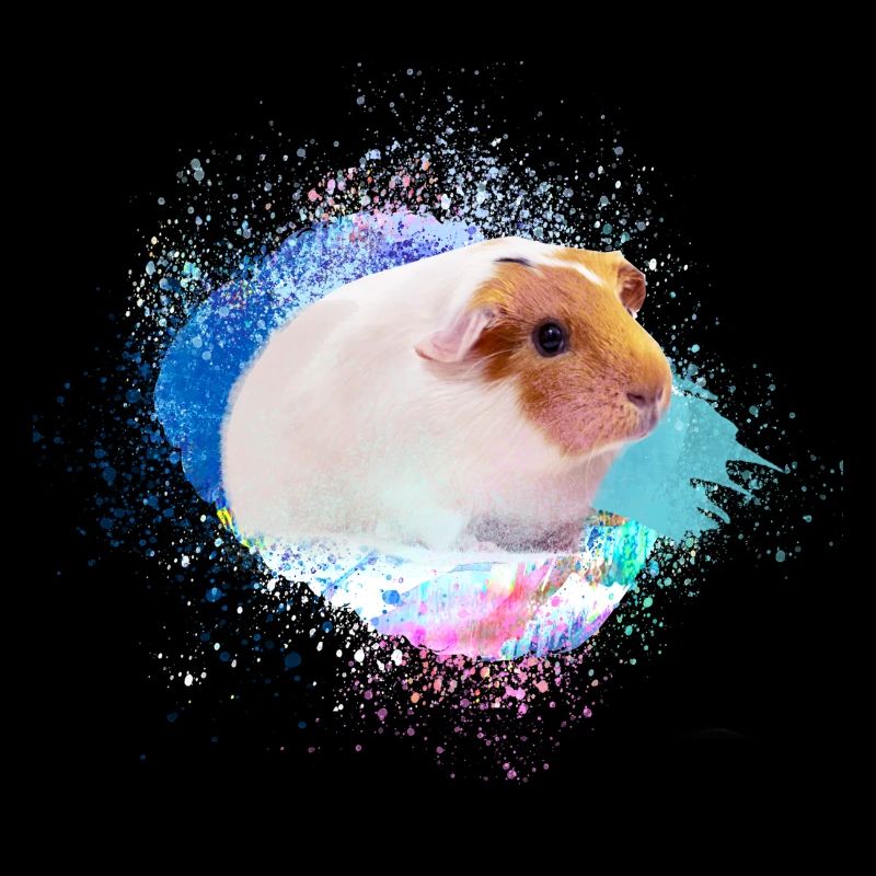 Cochons d’Inde, graffiti, peinture, coloré