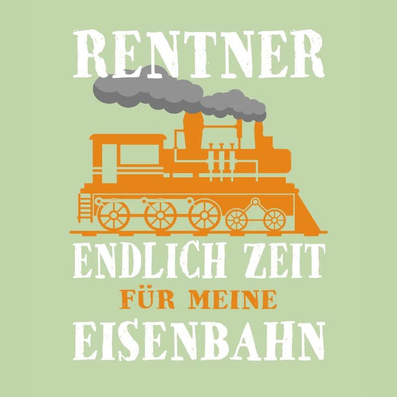 Rentner Eisenbahn Dampflok Lokführer