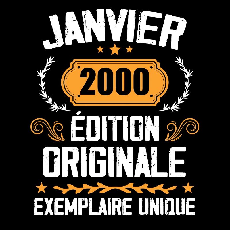 Anniversaire Cadeau Millésime Janvier 2000 - 2000