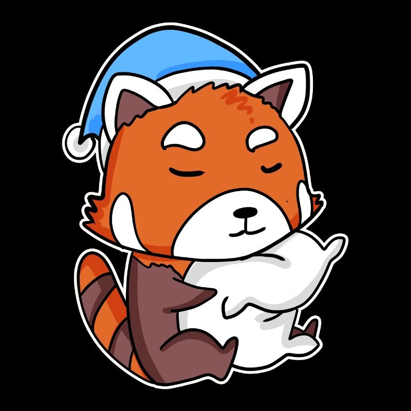 Western Little Panda with Pillow and Sleeping Hat