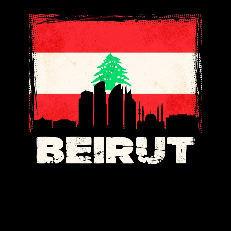 Beirut Libanon Flagge