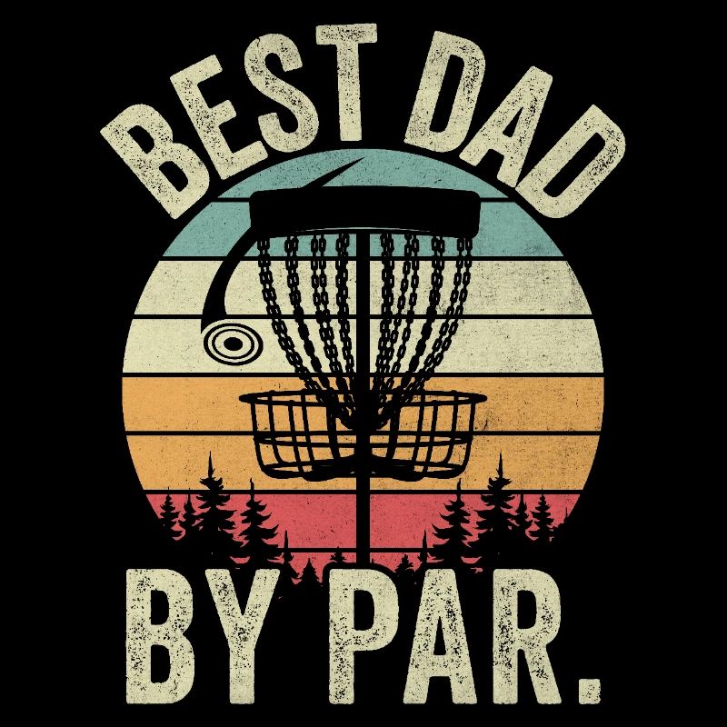 Best Dad By Par Funny Disc Golf Vater