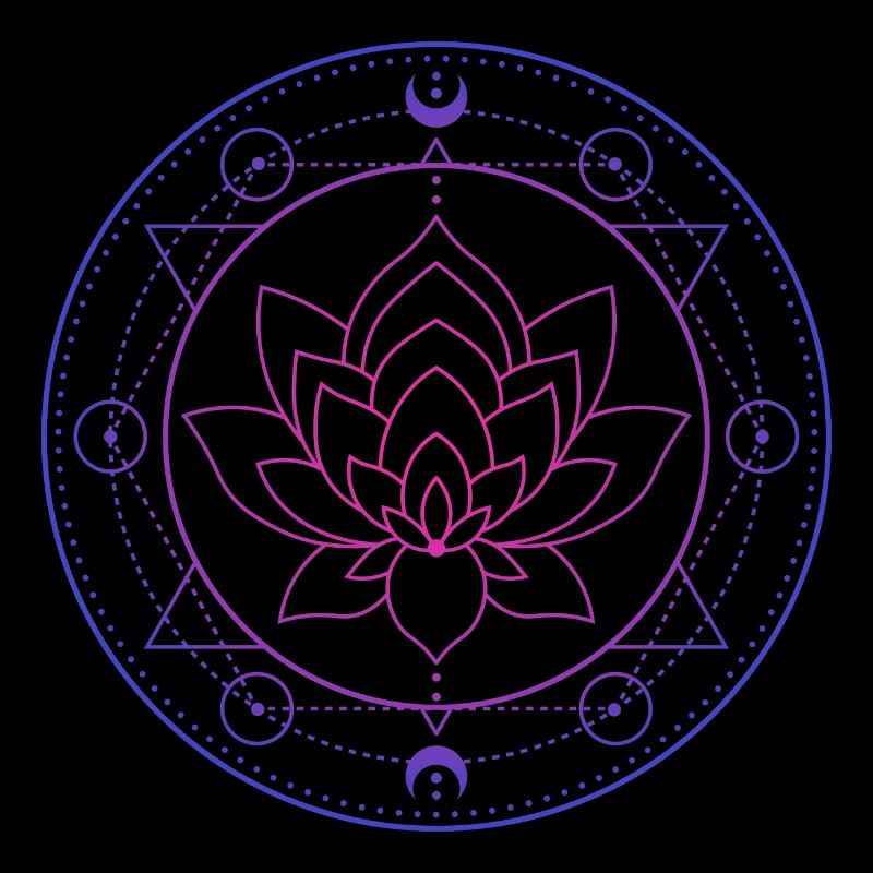 Lotus Moon Sacred Geometry