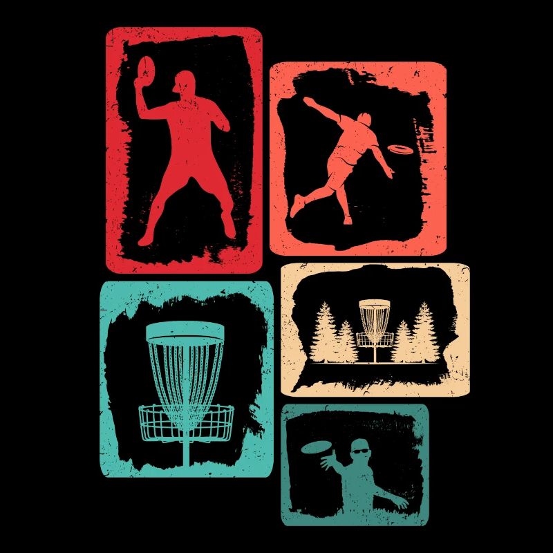 Disc Golfer Discgolf Basket Enfants Disc Golf
