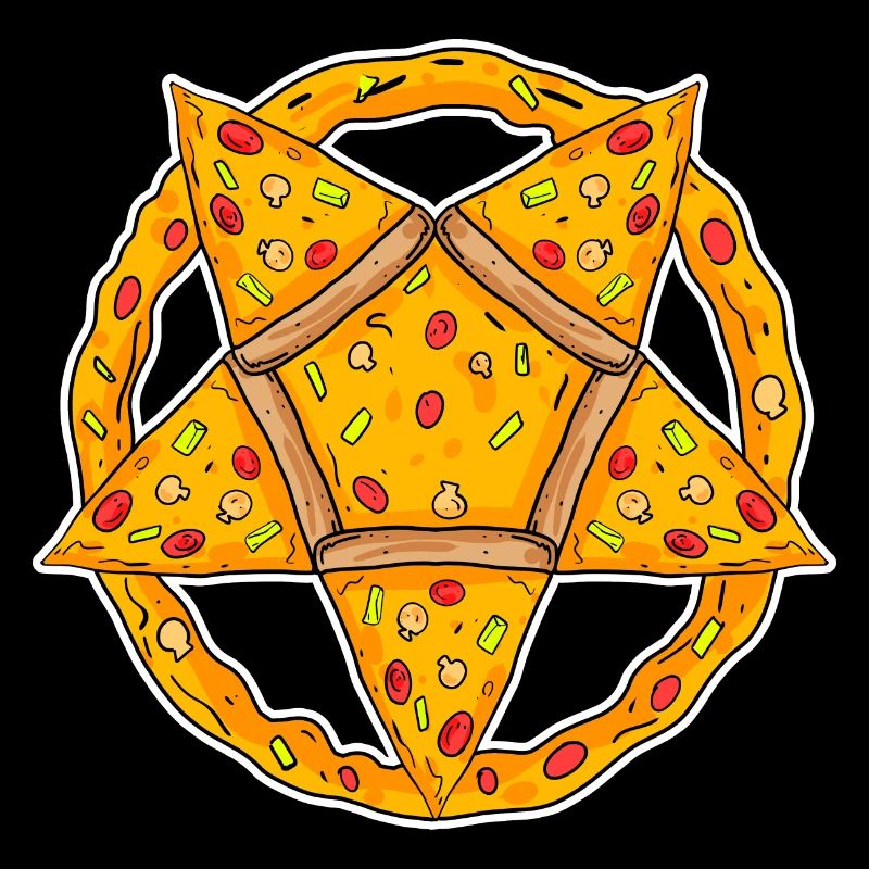 Pentagram pizza funny