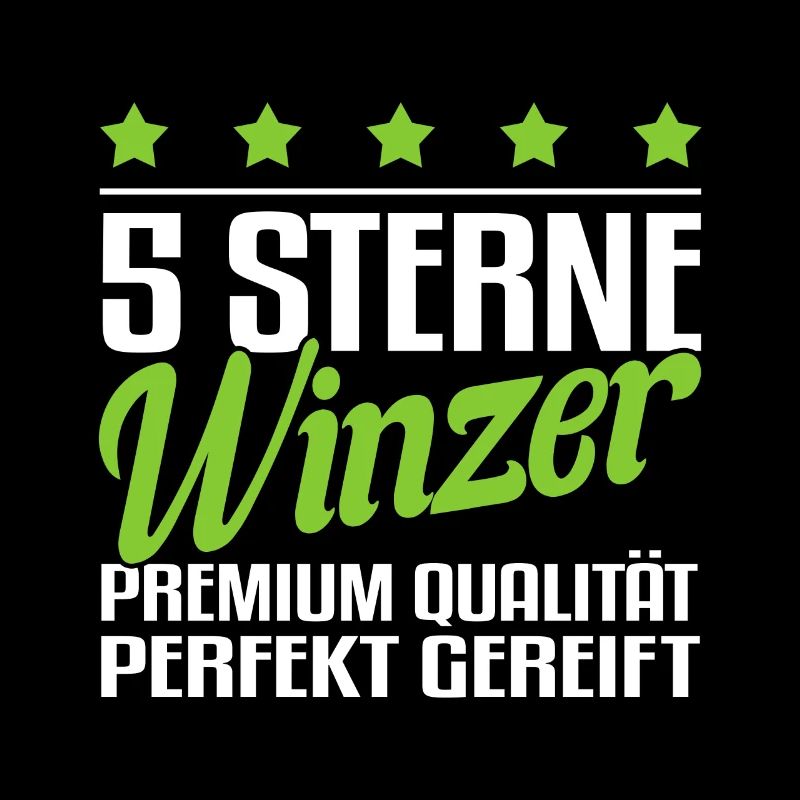 5 Sterne Winzer Weinlese Weinbau