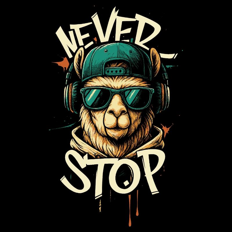 Llama DJ Never Stop