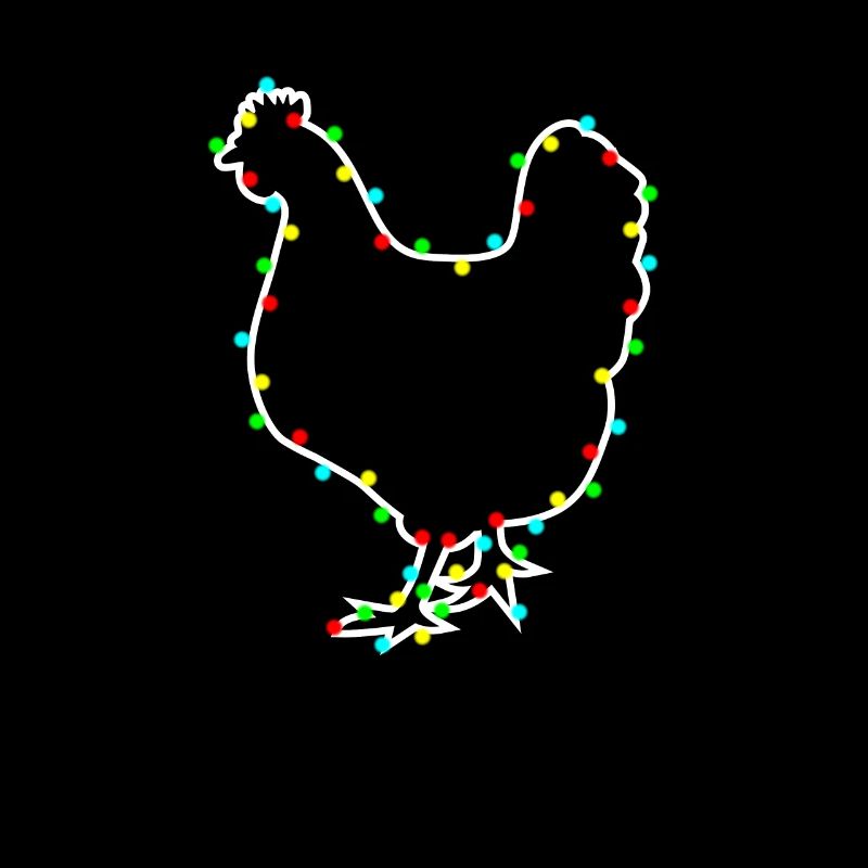 Chemise de poulet Light Light de Noël