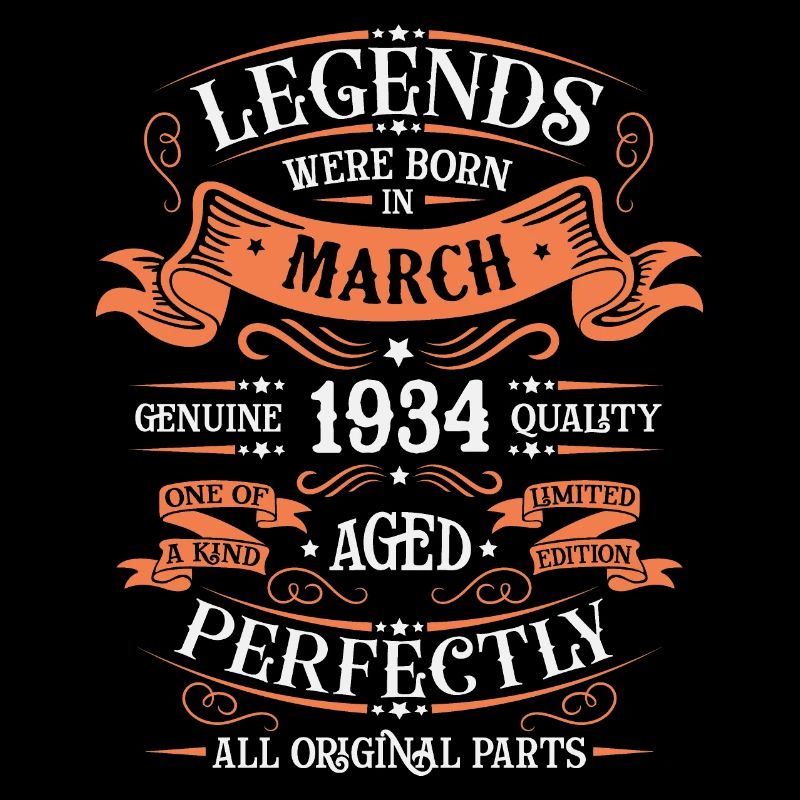 The legends were born in March 1934 gift