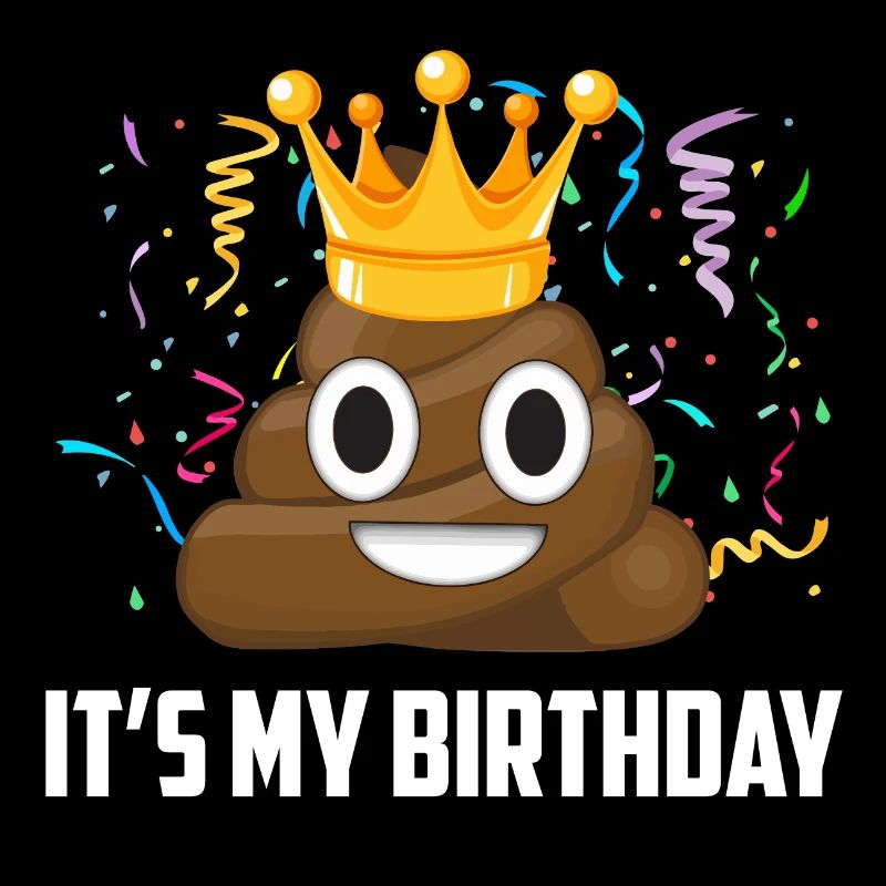 È la mia emoticon della cacca di compleanno